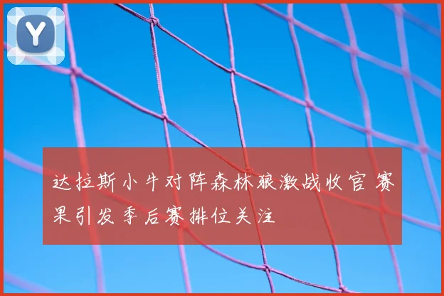 达拉斯小牛对阵森林狼激战收官 赛果引发季后赛排位关注