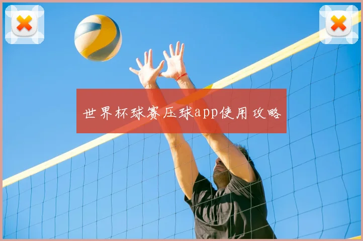 世界杯球赛压球app使用攻略